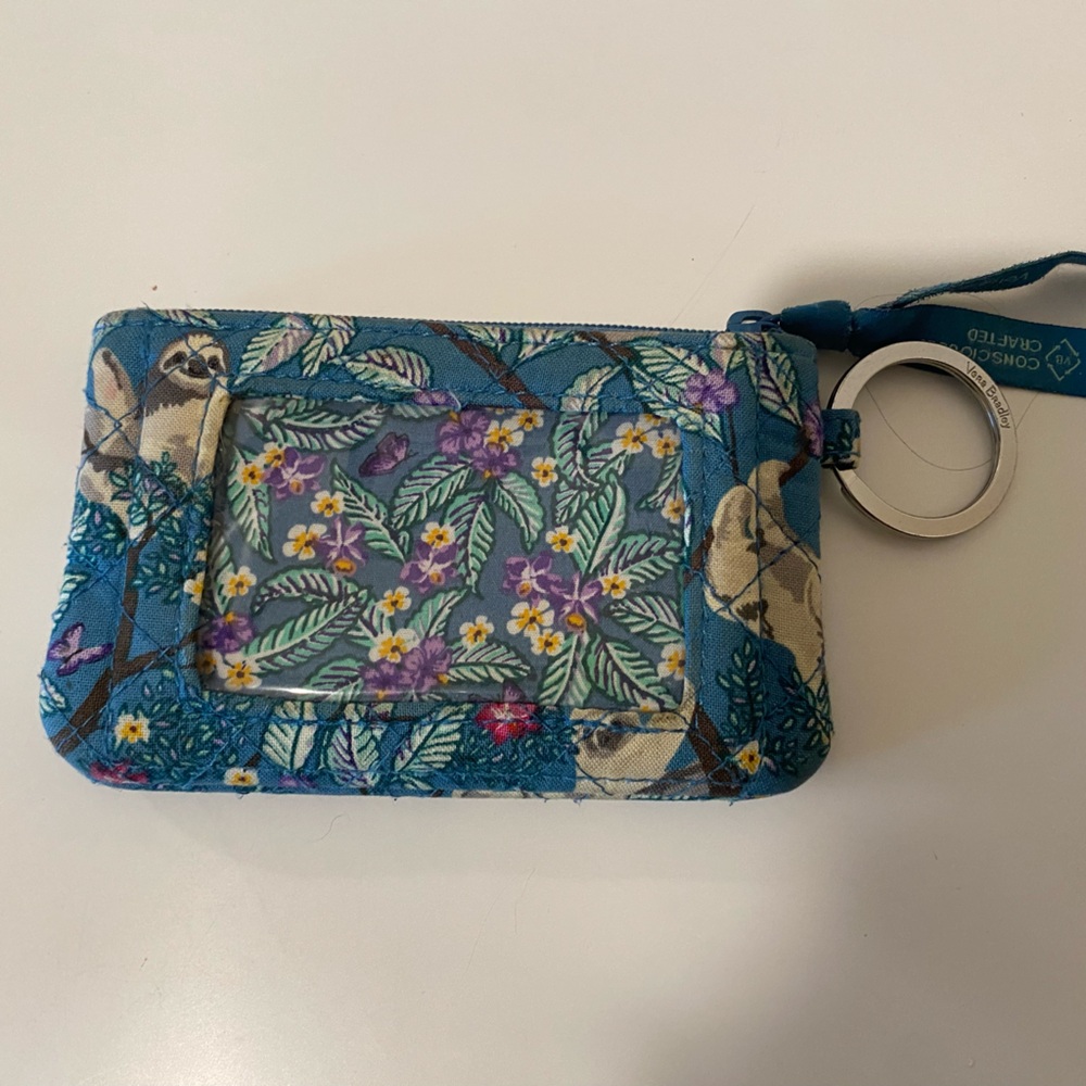 Vera Bradley ID holder, used sloth print